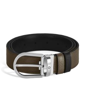 Montblanc At Nalı Tokalı 35 mm Çift Taraflı Deri Kemer 198451