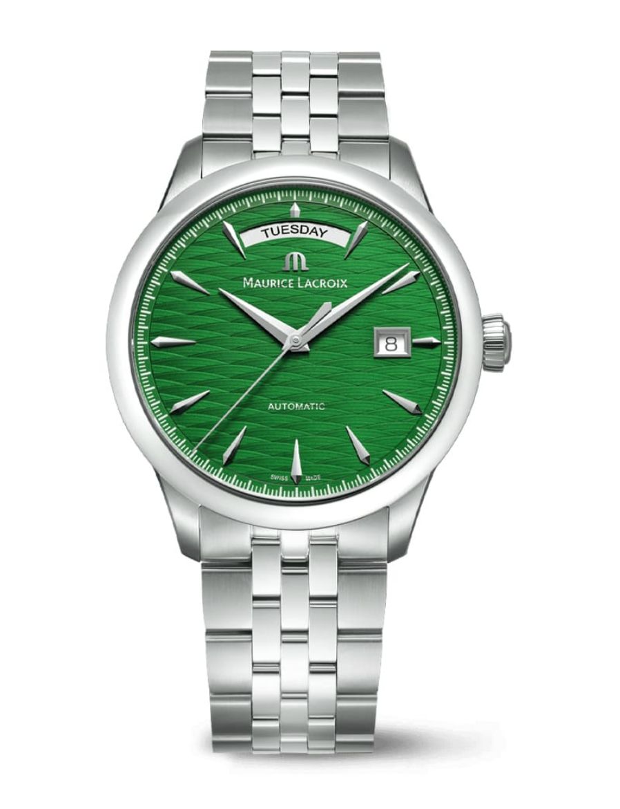 Maurice Lacroix 1975 Automatic Vagues Du Jura Green 40 mm Otomatik Saat 756058-SS002-630-1
