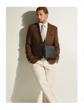 Montblanc Sartorial Deri Dikey Çapraz Çanta 221560