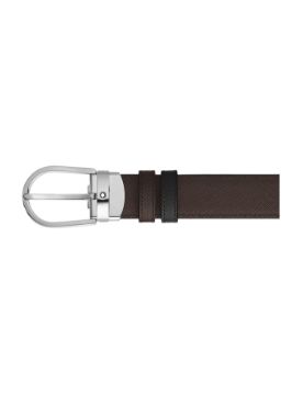 Montblanc Sartorial At Nalı Tokalı Deri 30 mm Çift Taraflı Kemer 222139