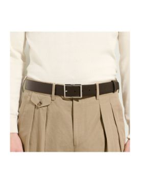 Montblanc Sartorial Deri Dikdörtgen Tokalı 35 mm Çift Taraflı Kemer 222195