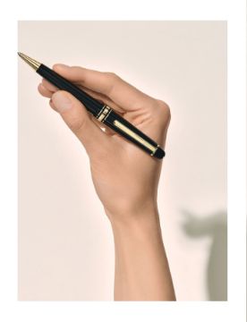 Montblanc Meisterstück Altın Kaplama Orta Boy Tükenmez Kalem 137533