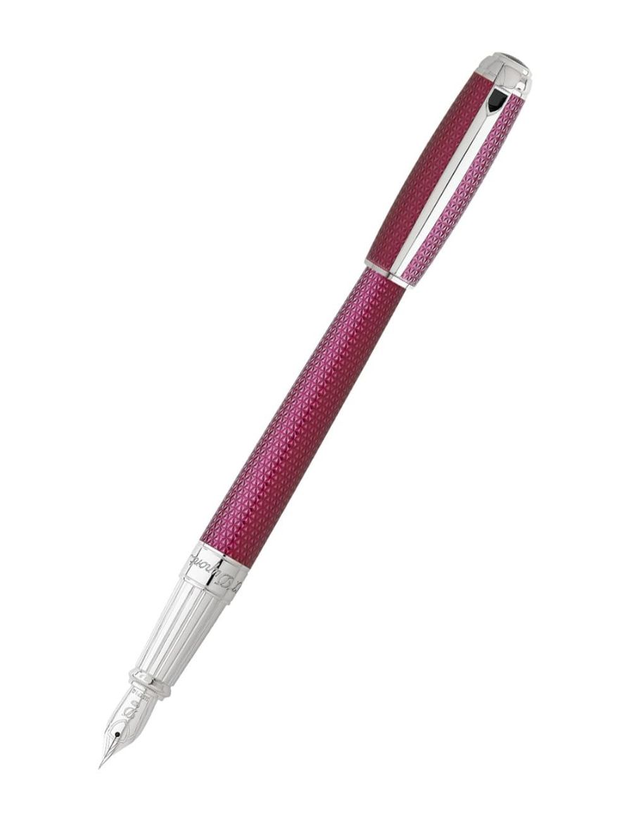 S.T. Dupont Line D Diamond Guilloche Amethst Lacquer Dolma Kalem 410112