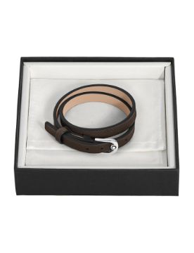 Montblanc Sartorial At Nalı Tokalı Deri Bileklik 136929