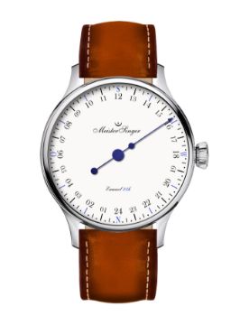 Meistersinger Enamel 24h White Limitli Üretim 40 mm Otomatik Saat ED-PM99-24HE