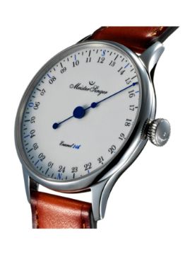 Meistersinger Enamel 24h White Limitli Üretim 40 mm Otomatik Saat ED-PM99-24HE