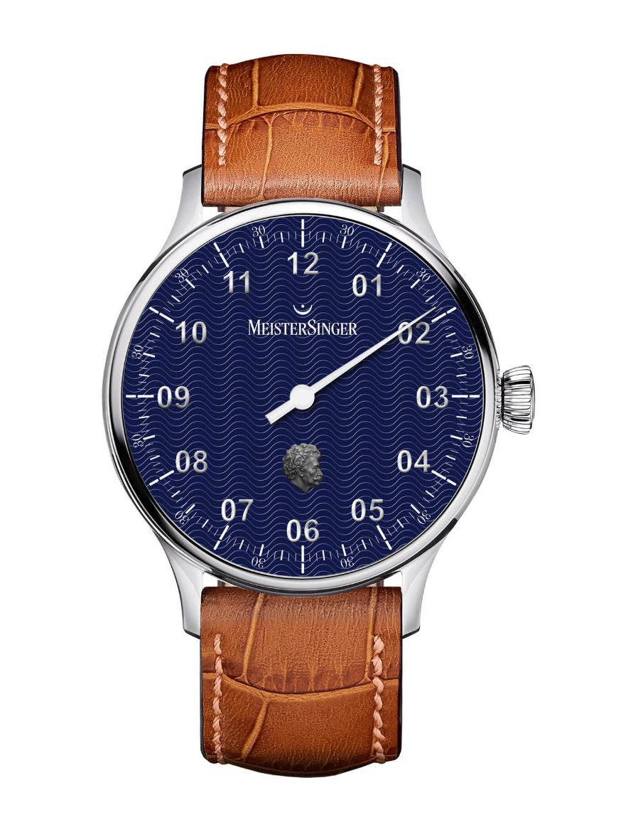 Meistersinger Johann Strauss Pangaea Dark Blue Limitli Üretim 40 mm Otomatik Saat ED-PMN-STRAUSS
