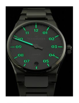 Meistersinger Kaenos Black 40 mm Otomatik Saat KS902