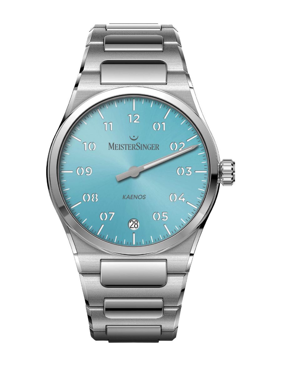 Meistersinger Kaenos Sunburst Ice Blue 40 mm Otomatik Saat KS914