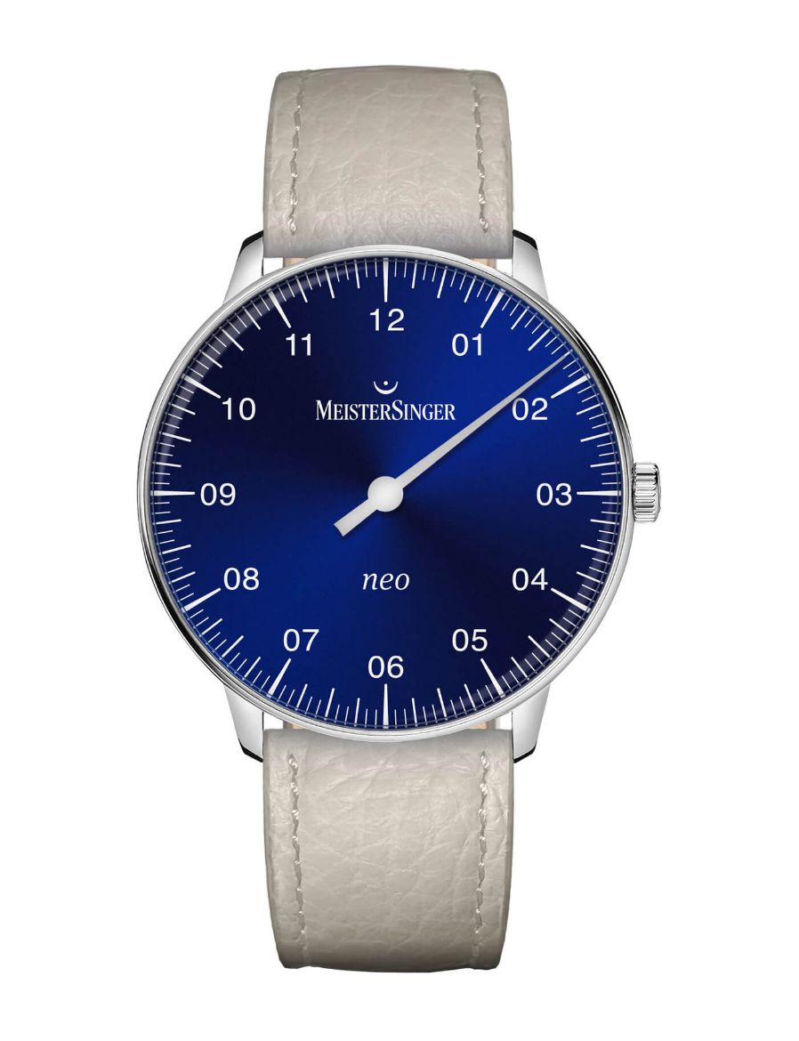 Meistersinger Neo Sunburst Blue Sapphire 36 mm Otomatik Saat NES908