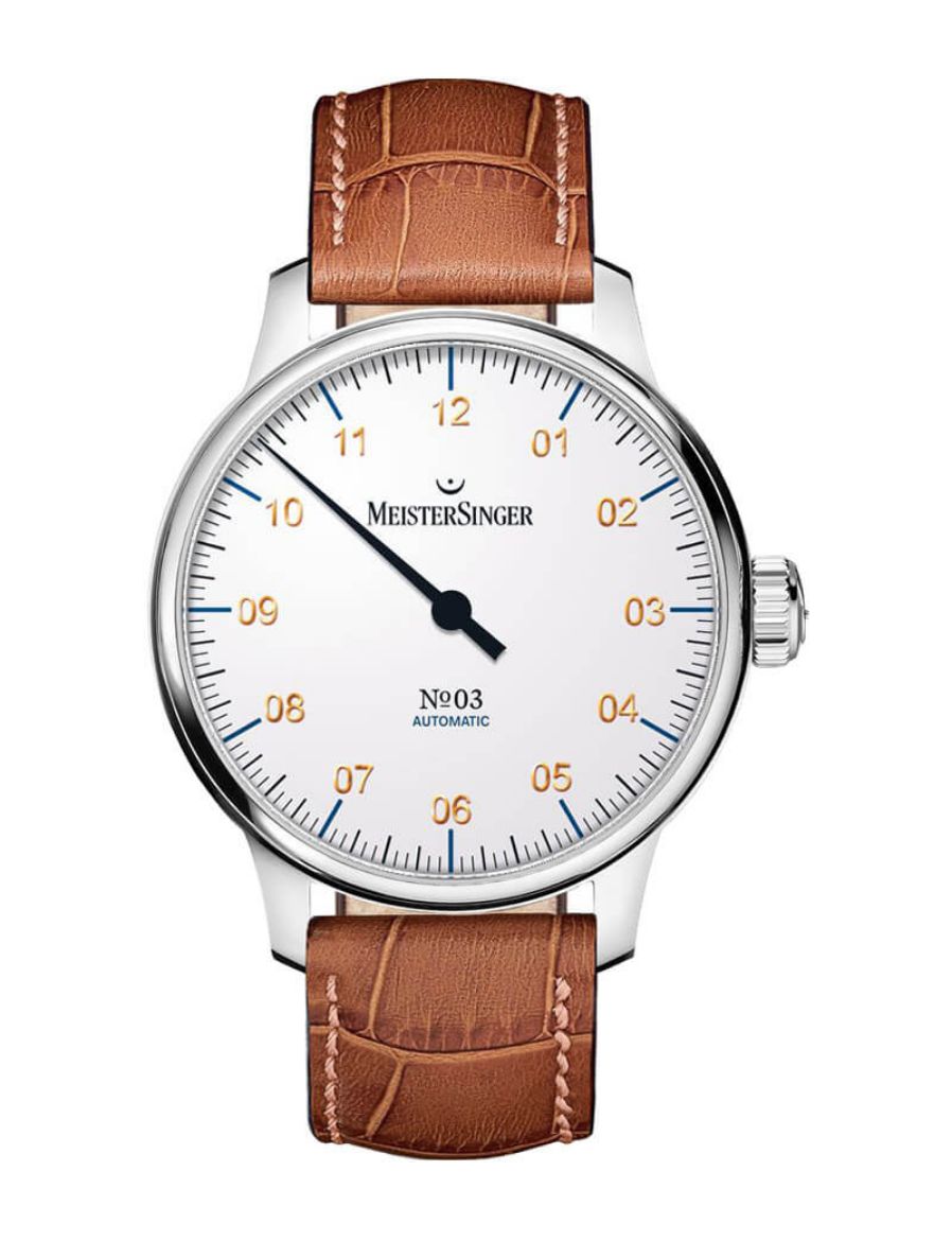 Meistersinger No 03 White 43 mm Otomatik Saat AM901G