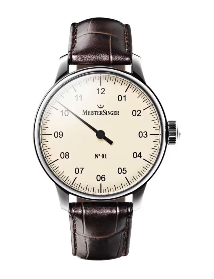 Meistersinger No 1 Ivory 43 mm Otomatik Saat AM3303