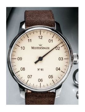 Meistersinger No 1 Ivory 43 mm Otomatik Saat AM3303