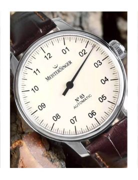 Meistersinger No 3 Ivory 38 mm Otomatik Saat BM9903