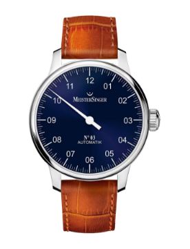 Meistersinger No 3 Sunburst Blue 43 mm Otomatik Saat AM908