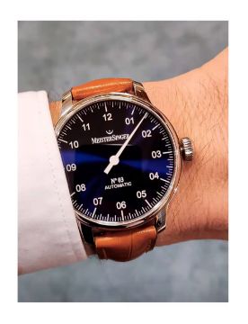 Meistersinger No 3 Sunburst Blue 43 mm Otomatik Saat AM908