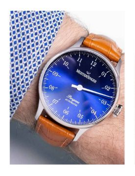 Meistersinger Pangaea Sunburst Blue 40 mm Otomatik Saat PM9908