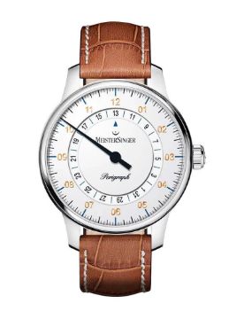 Meistersinger Perigraph White 38 mm Otomatik Saat BM1101G