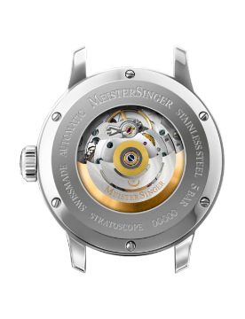 Meistersinger Stratoscope Gold Sunburst Blue 43 mm Otomatik Saat ST982G