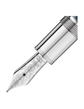 Montblanc Meisterstück Solitaire LeGrand Mavi Dolma Kalem - F Uç 132095