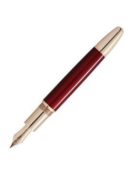 Montblanc Meisterstück Solitaire Altın Saat Dolma Kalem - F Uç 133023