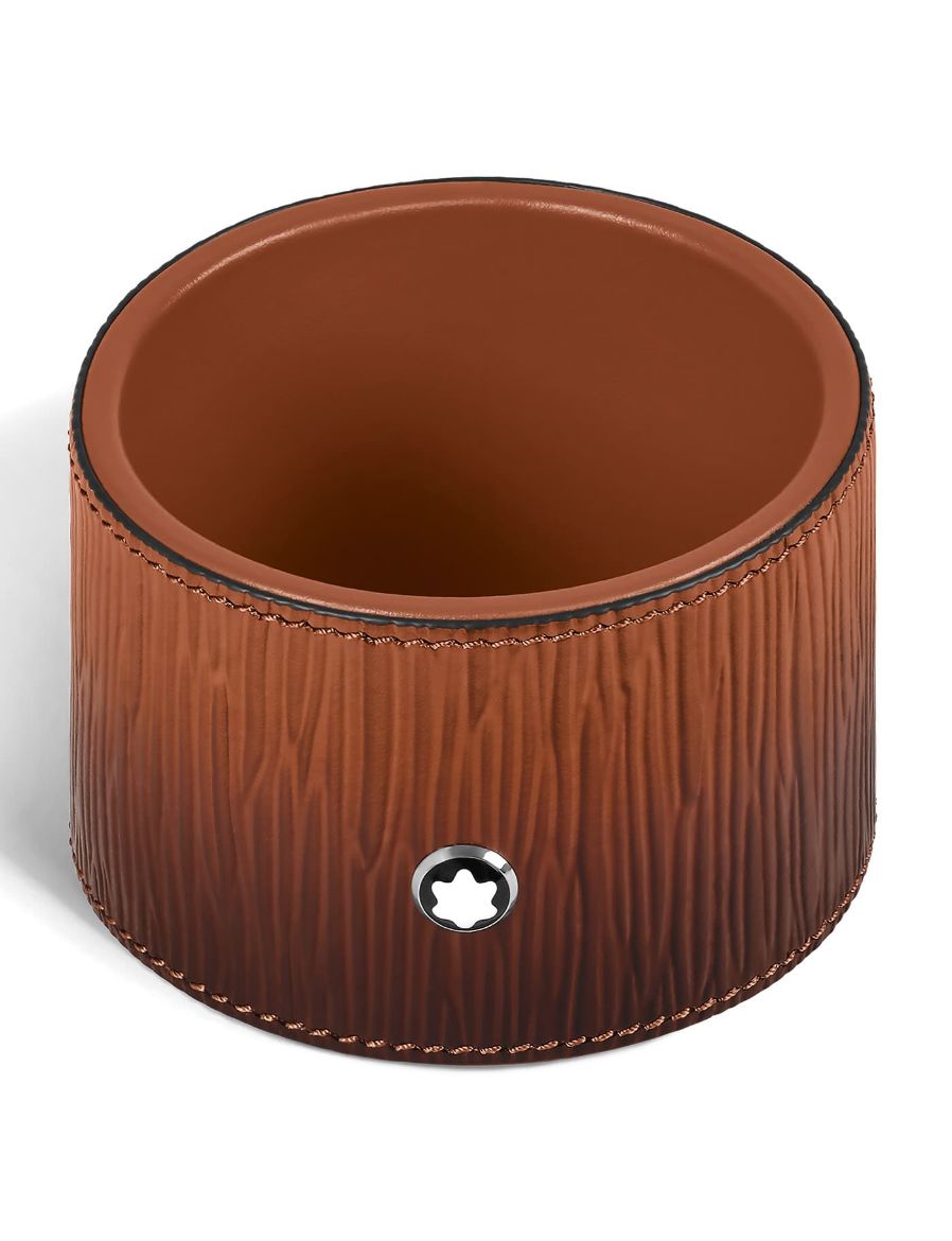 Montblanc Corteccia Sfumato Deri Orta Boy Yuvarlak Masa Tepsisi 136839