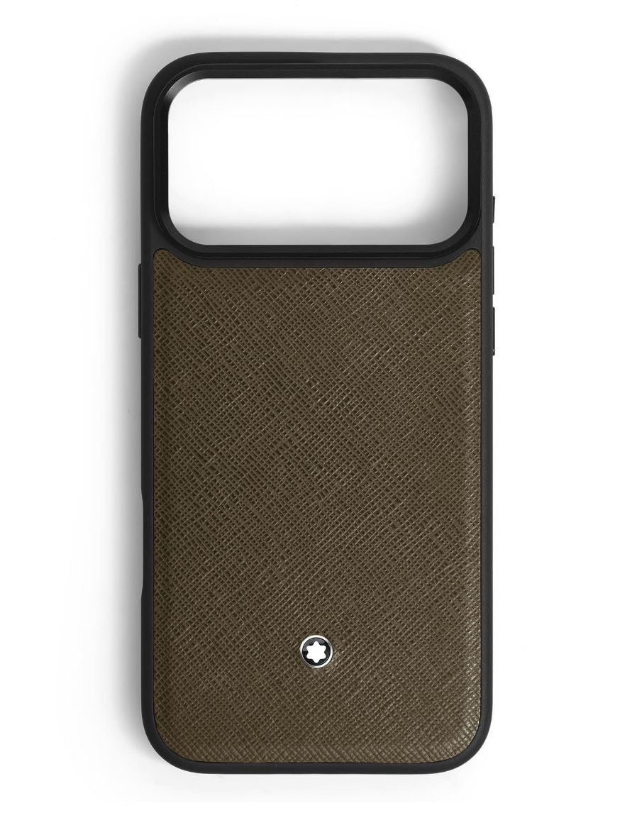 Montblanc Sartorial Deri iPhone 17 Pro Max için Telefon Kılıfı 221716