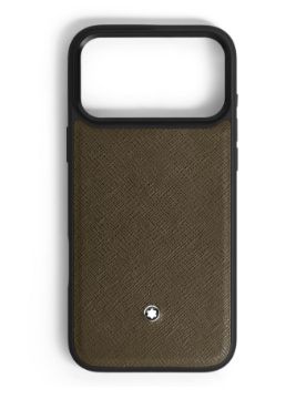 Montblanc Sartorial Deri iPhone 17 Pro Max için Telefon Kılıfı 221716