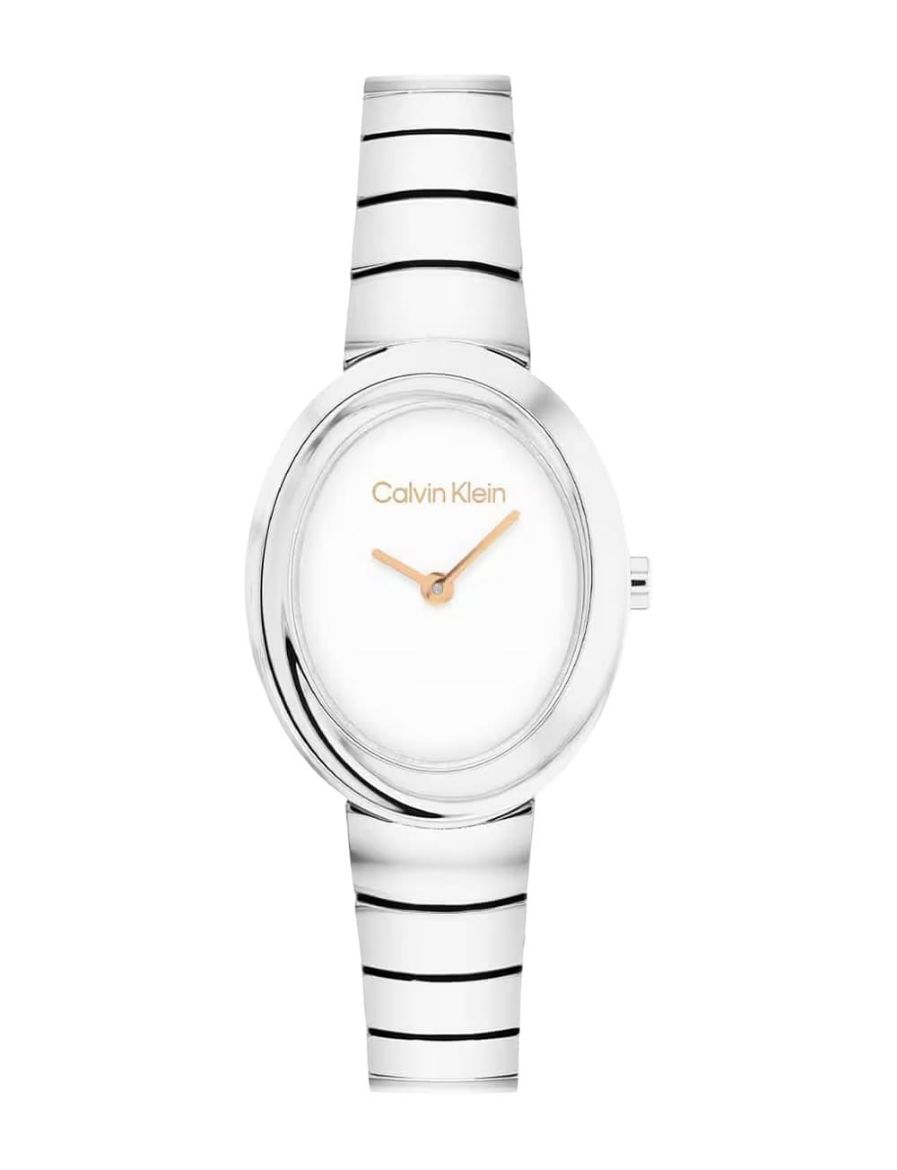 Calvin Klein Twisted Bezel 24 mm Quartz Saat CK25100149