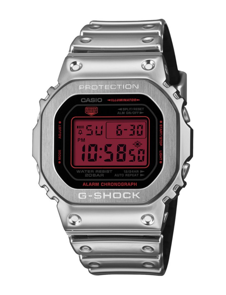 G-Shock Fine Metallic Series Digital 5600 Serisi 43.2 mm Quartz Saat GM-5600YRA-8DR