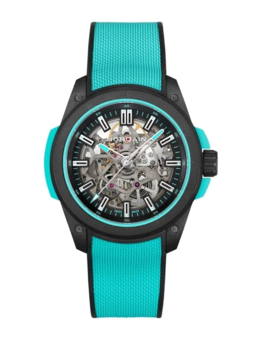 Norqain Wild One SkeletonTurquoise 42 mm Otomatik Saat N3000.07Q27.B07.R01