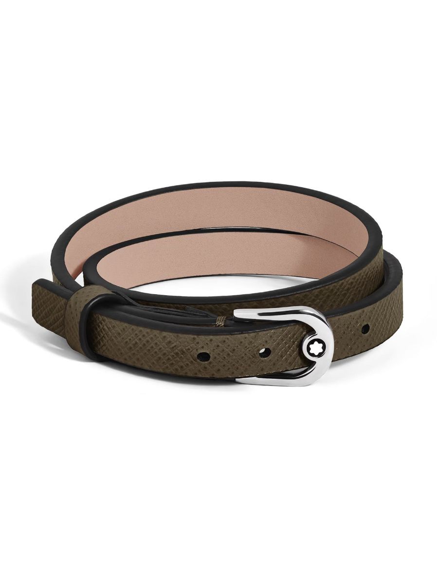 Montblanc Sartorial Deri At Nalı Tokalı Ayarlanabilir Bileklik 136930
