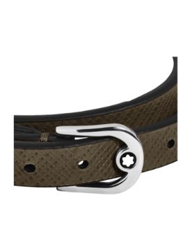 Montblanc Sartorial Deri At Nalı Tokalı Ayarlanabilir Bileklik 136930