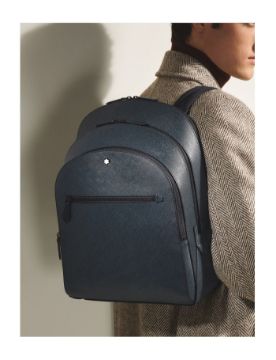 Montblanc Sartorial Deri 3 Bölmeli Orta Boy Sırt Çantası 222115